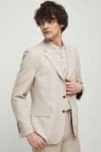 Піджак з домішкою льону Medicine чоловіча колір бежевий