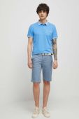 Поло Medicine чоловічий однотонний колір блакитний (3281555)