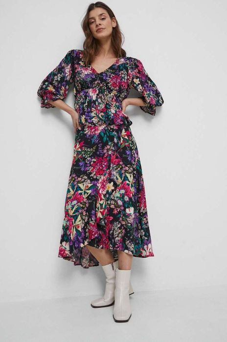 Спідниця Medicine колір чорний maxi розкльошена (3096869) Спідниця Medicine колір чорний maxi розкльошена (3096869)