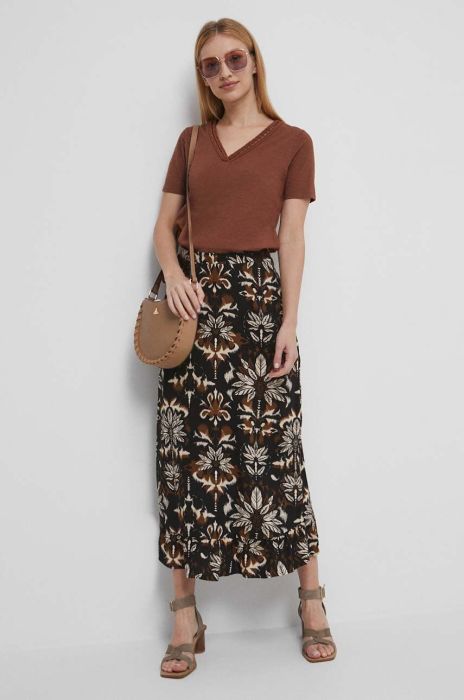 Спідниця Medicine колір чорний maxi розкльошена (3314686) Спідниця Medicine колір чорний maxi розкльошена (3314686)