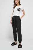 Штани Medicine жіночі колір чорний фасон chinos середня посадка (3055076)