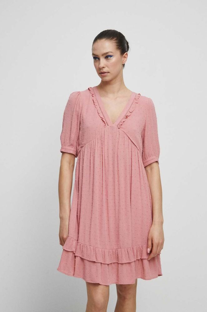 Сукня Medicine колір рожевий mini розкльошена (3307562)