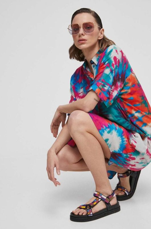 Сукня Medicine midi oversize колір барвистий (3329371)