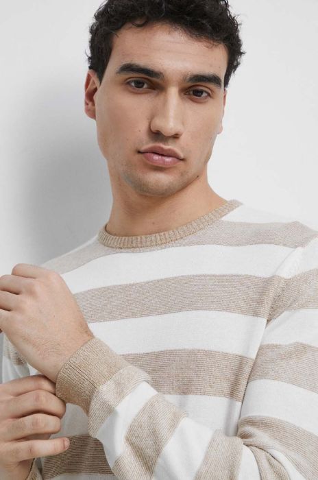 Бавовняний светр Medicine колір бежевий легкий (3016322)