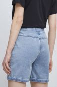 Джинсові шорти Medicine жіночі однотонні середня посадка колір блакитний (3231149)