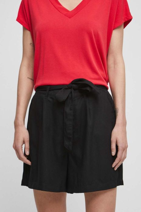 Шорти Medicine жіночі колір чорний однотонні висока посадка (3326752)