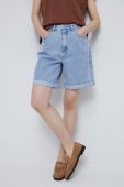 Джинсові шорти Medicine жіночі однотонні середня посадка колір блакитний (3227363)