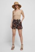 Шорти Medicine жіночі колір чорний візерунок висока посадка (3319184)