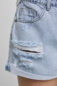 Джинсові шорти Medicine жіночі однотонні висока посадка колір блакитний (3309461)