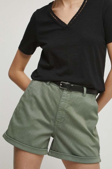 Шорти Medicine жіночі колір зелений однотонні середня посадка (3326774)