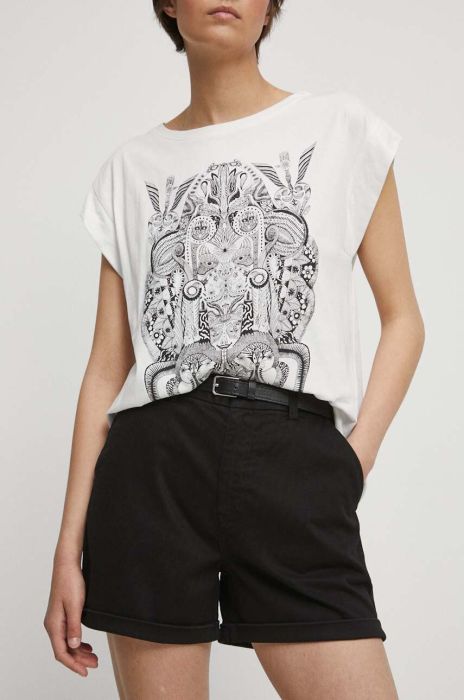 Шорти Medicine жіночі колір чорний однотонні середня посадка (3326769)