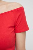 Футболка Medicine жіноча колір червоний оголене плече