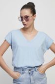 Бавовняна футболка Medicine жіноча колір блакитний (3286836)
