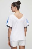 Бавовняна футболка Medicine жіноча колір білий (3382988)