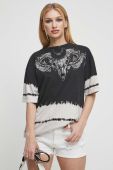 Бавовняна футболка Medicine жіноча колір чорний (3319250)