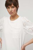 Бавовняна футболка Medicine жіноча колір білий (3341796)