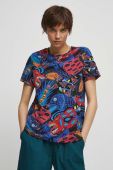 Бавовняна футболка Medicine x Maria Prymachenko жіноча колір синій
