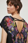 Бавовняна футболка Medicine x Maria Prymachenko колір чорний (3350783)