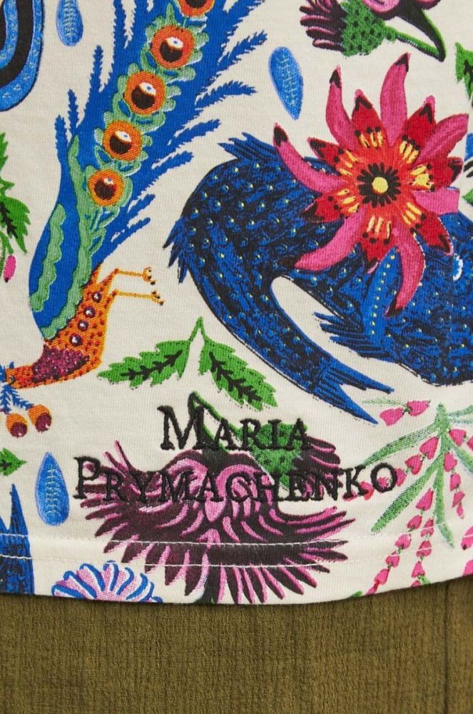 Бавовняна футболка Medicine x Maria Prymachenko колір бежевий (3350793) фото 6