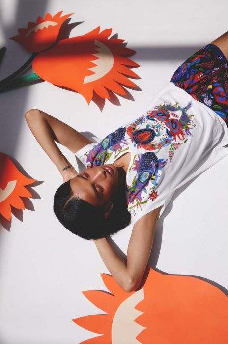 Бавовняна футболка Medicine x Maria Prymachenko колір бежевий (3350797)