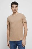 Бавовняна футболка Medicine колір бежевий однотонний (3016362)