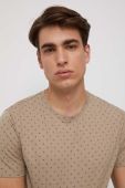 Бавовняна футболка Medicine чоловічий колір бежевий візерунок (3206026)