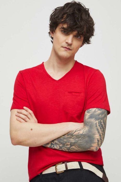 Бавовняна футболка Medicine колір червоний однотонний (3281466)