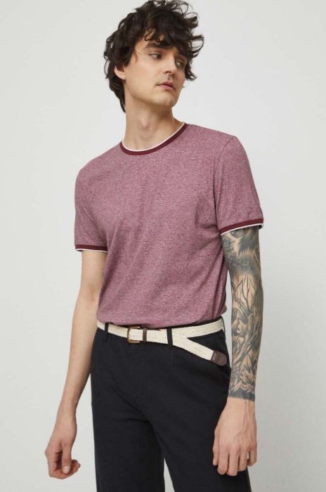 Футболка Medicine чоловічий колір бордовий меланж (3341208)