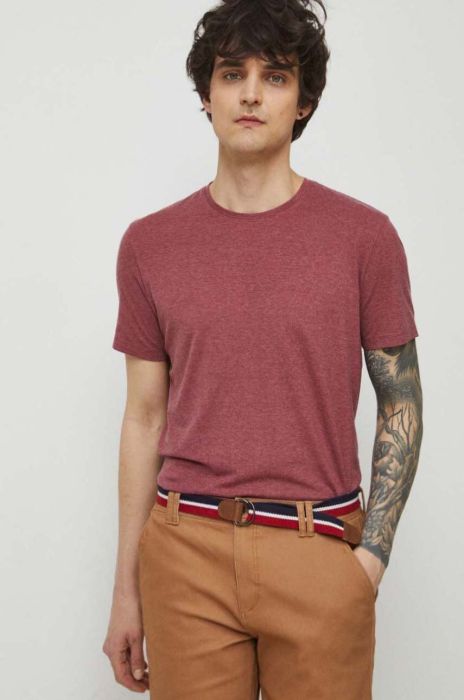 Футболка Medicine чоловічий колір бордовий меланж (3292381)