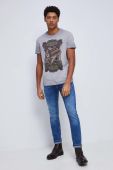 Бавовняна футболка Medicine колір сірий з принтом (2894420)