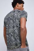 Бавовняна футболка Medicine колір чорний візерунок (2891775)