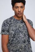 Бавовняна футболка Medicine колір чорний візерунок (2891775)