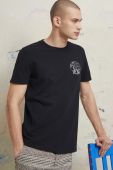 Бавовняна футболка Medicine колір чорний з принтом (2958521)