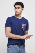 Бавовняна футболка Medicine колір синій з принтом (3005788)