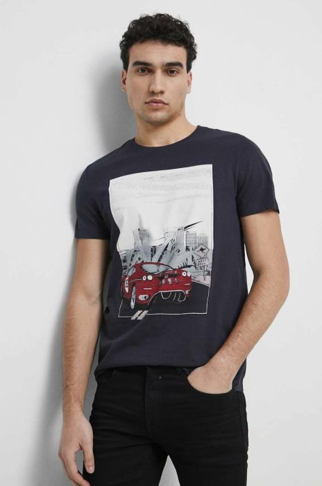 Бавовняна футболка Medicine колір синій з принтом (2986439)