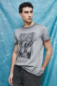Бавовняна футболка Medicine колір сірий з принтом (3108160)