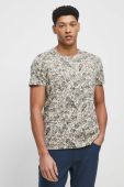 Бавовняна футболка Medicine колір бежевий візерунок (3108164)
