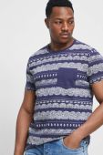 Бавовняна футболка Medicine колір синій візерунок (3118756)