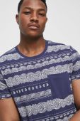 Бавовняна футболка Medicine колір синій візерунок (3118756)
