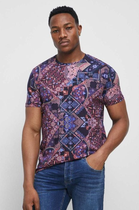 Бавовняна футболка Medicine колір чорний візерунок (3134455)