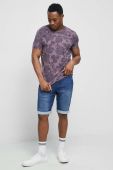 Бавовняна футболка Medicine колір фіолетовий візерунок (3143555)