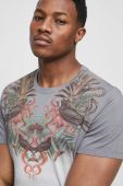 Бавовняна футболка Medicine чоловічий колір сірий з принтом (3174883)