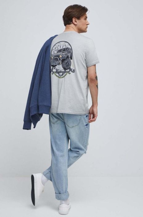 Бавовняна футболка Medicine колір сірий з принтом (3210167)