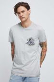Бавовняна футболка Medicine колір сірий з принтом (3210167)