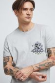 Бавовняна футболка Medicine колір сірий з принтом (3210167)