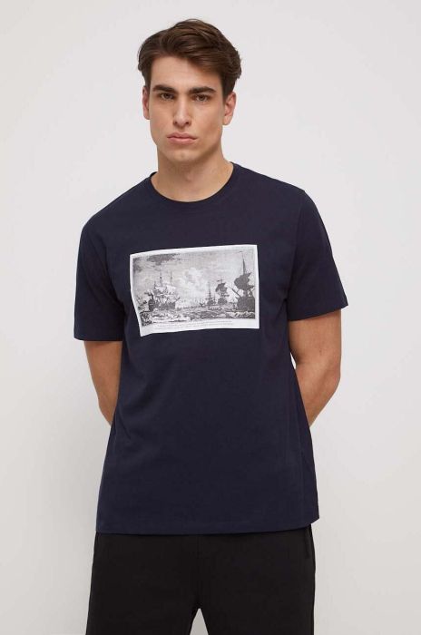 Бавовняна футболка Medicine чоловічий колір синій з принтом (3239797)