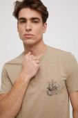 Футболка Medicine чоловічий колір бежевий з принтом (3239781)