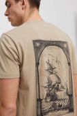 Футболка Medicine чоловічий колір бежевий з принтом (3239781)