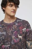 Бавовняна футболка Medicine чоловічий колір коричневий візерунок (3256215)