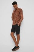 Бавовняна футболка Medicine чоловічий колір коричневий візерунок (3293430)